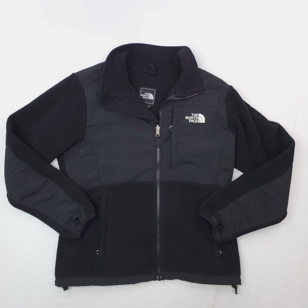 North‎ Face Jacket Womens Medium Black Denali Fleece Coat Hiking Outdoor Preppy